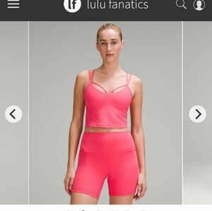 Nwot Lululemon Align Ribbed Strappy Tank Lipgloss Size 8